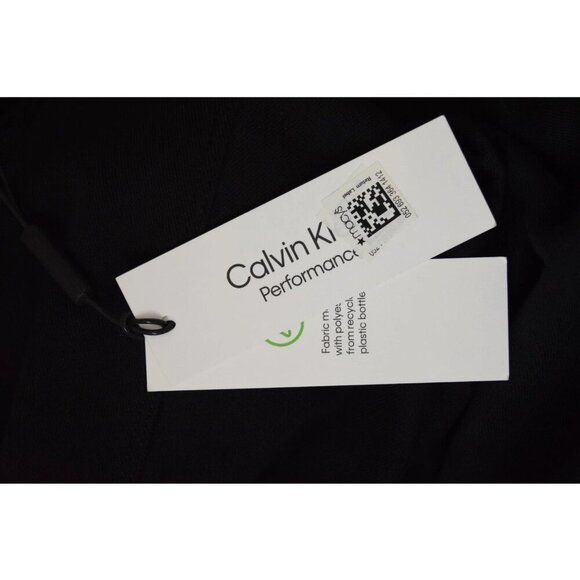 CALVIN KLEIN PERFORMANCE FRENCH TERRY BLACK CROP SWEATER TANK - Picture 6 of 7